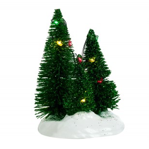 3 Trees Clustered on a Base, Multicolour LED Lights, Adapter Ready, h12cm 3 Trees Clustered on a Base, Multicolour LED Lights, Adapter Ready, h12cm